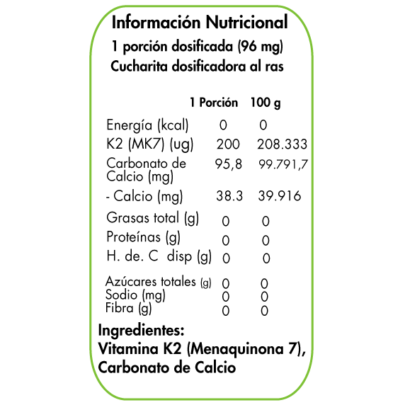 Vitamina K2 - 90 porciones - Dulzura Natural-Vitaminas-Mercado Silvestre