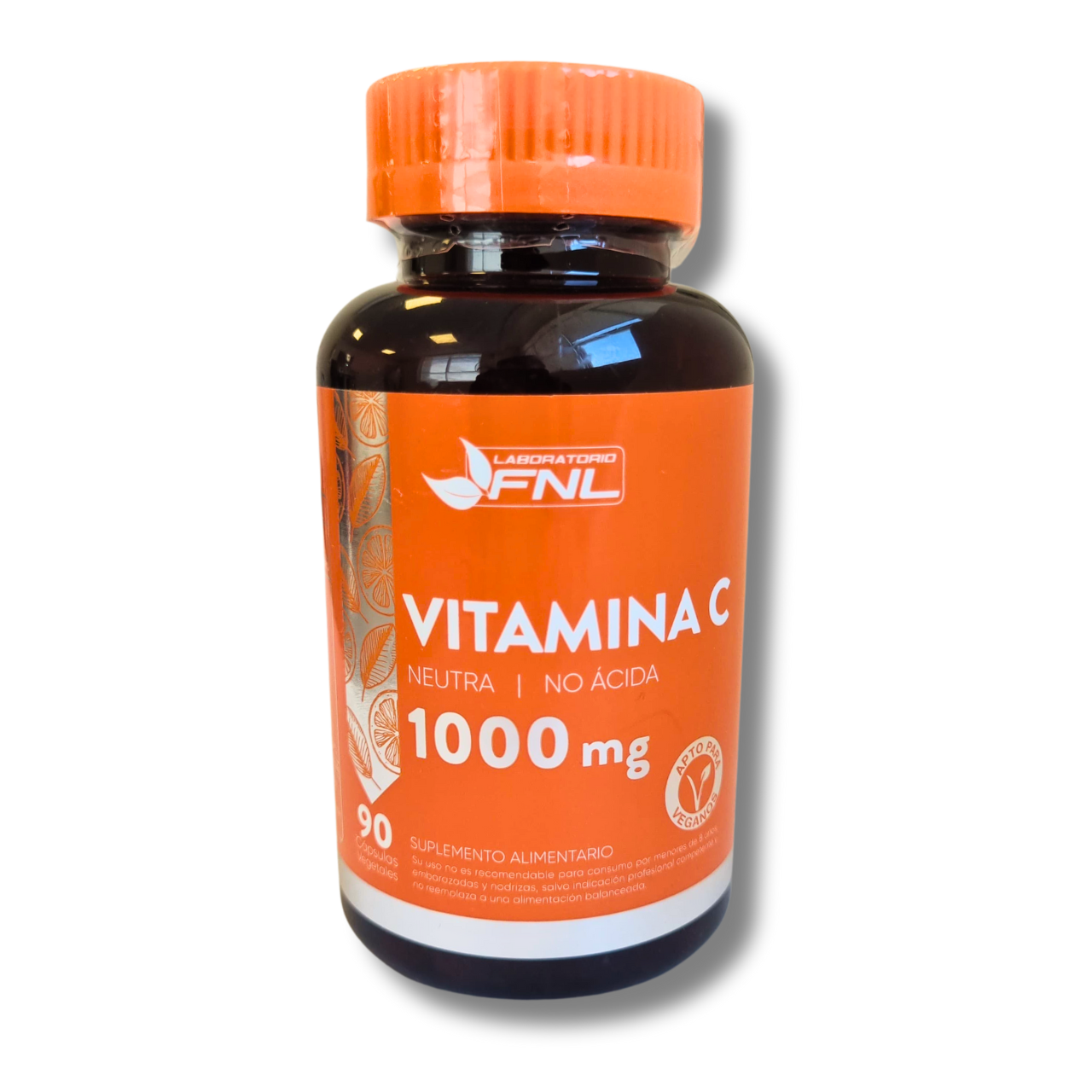 Vitamina C 1000mg Neutra / No Ácida 60 Cápsulas (3 meses) - FNL-Vitaminas-Mercado Silvestre