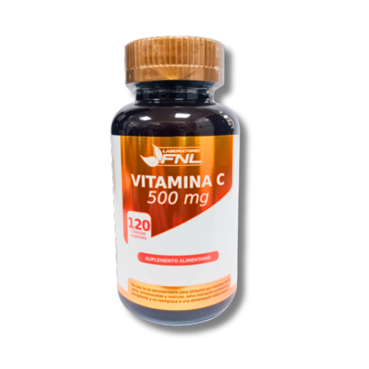 Vitamina C 500mg - 120 Cápsulas Vegetales (2 meses) - FNL