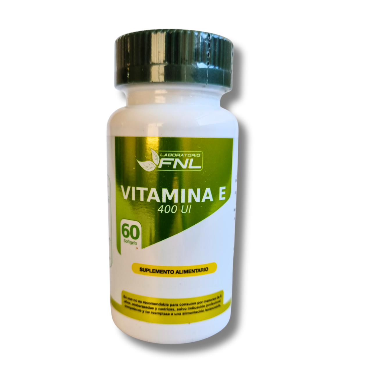 Vitamina E 400 UI 60 Cápsulas Softgel (2 meses) - FNL-Vitaminas-Mercado Silvestre