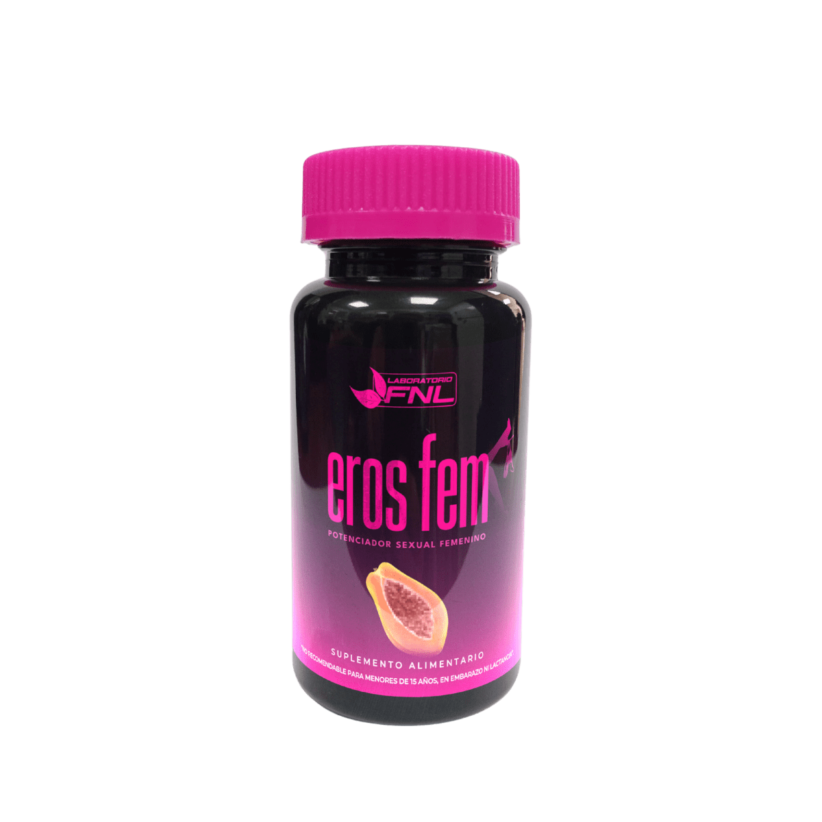Eros Fem (Canela, L-Arginina, Fenogrego, Shilajit, Jengibre) 60 Cápsulas (1 mes) - FNL-Vitaminas-Mercado Silvestre