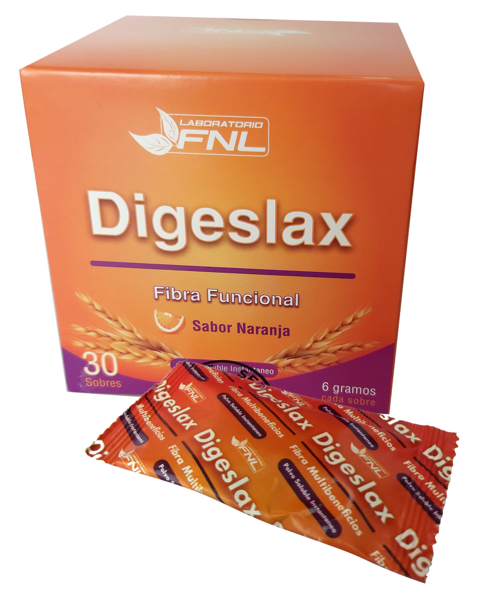 Digeslax (Psyllium Husk) Sabor Naranja 30 Sobres - FNL