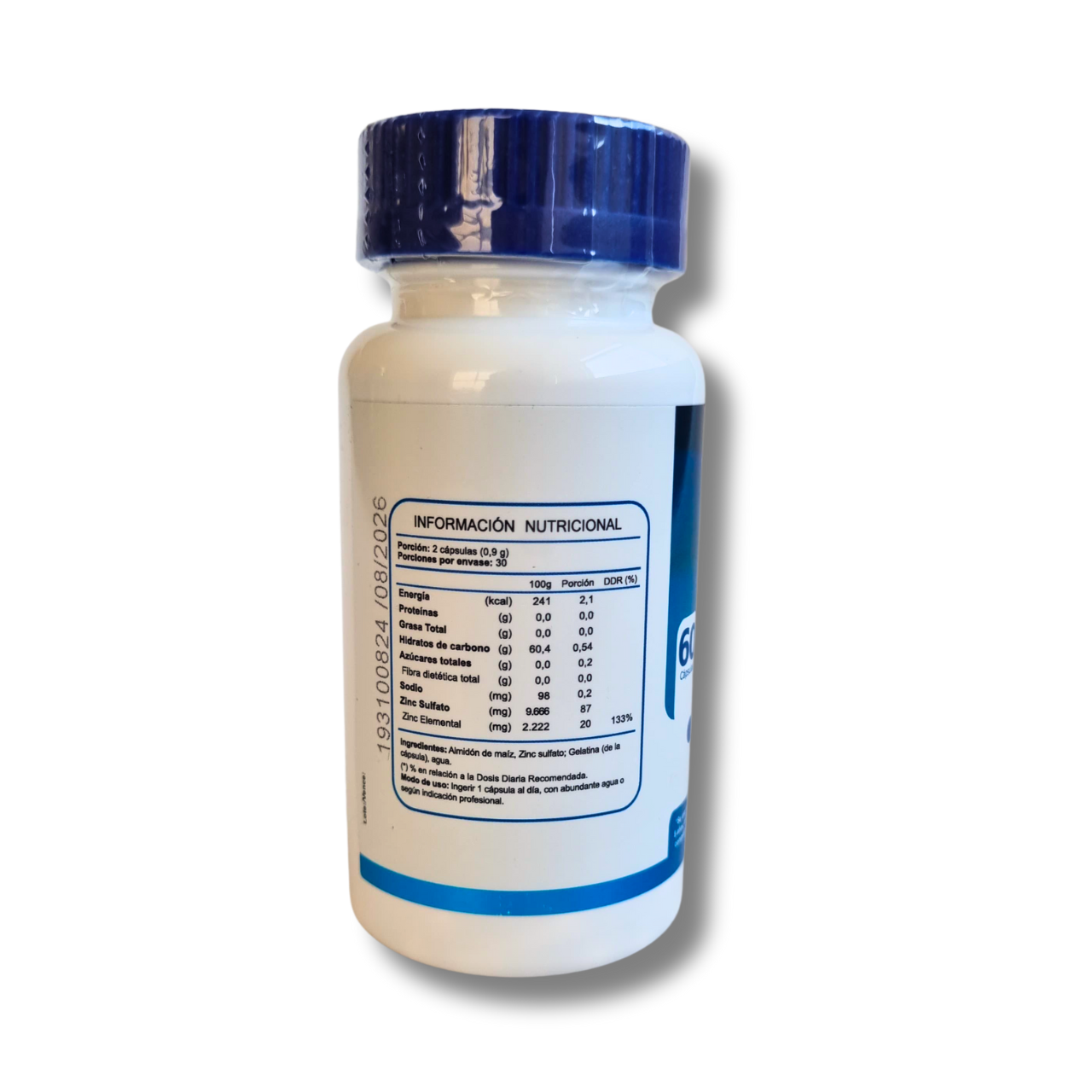 Zinc 60 Cápsulas (2 meses) - FNL-Vitaminas-Mercado Silvestre