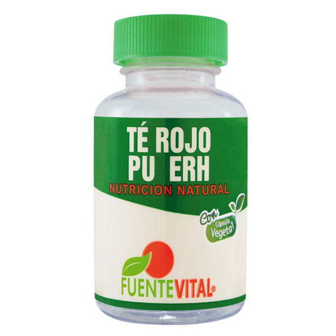 Té Rojo Pu Erh 320mg 60 Cápsulas Vegetales (2 meses) - Fuente Vital-Vitaminas-Mercado Silvestre