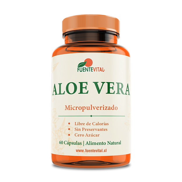 Aloe Vera 535mg - 60 Cápsulas Vegetales (2 meses) - Fuente Vital