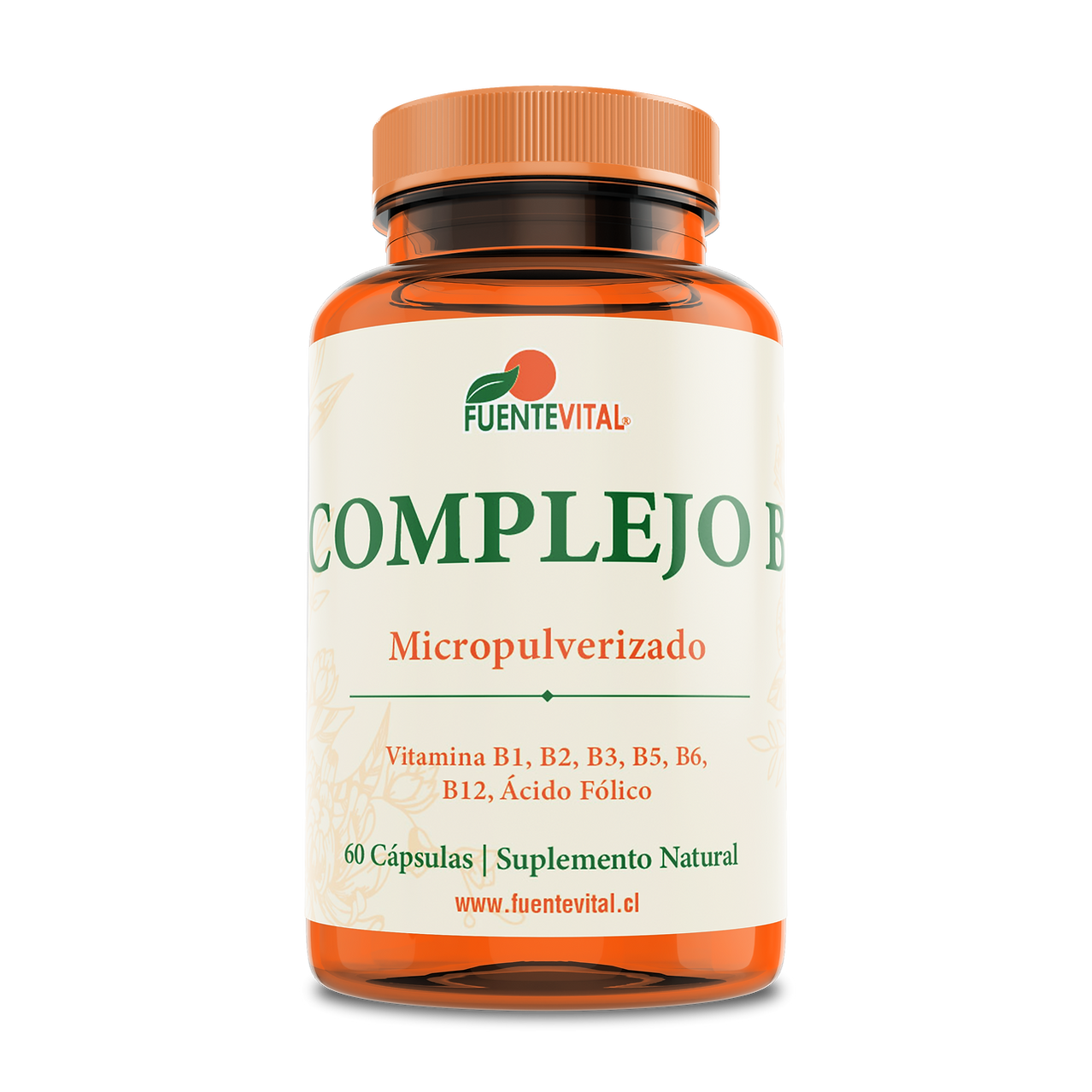 Complejo B Micropulverizado 60 Cápsulas (2 meses) - Fuente Vital-Vitaminas-Mercado Silvestre