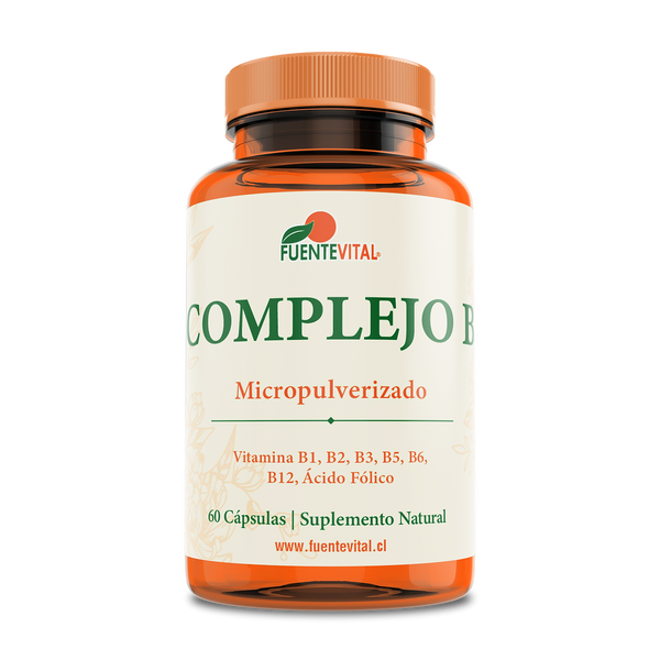 Complejo B Micropulverizado 60 Cápsulas (2 meses) - Fuente Vital