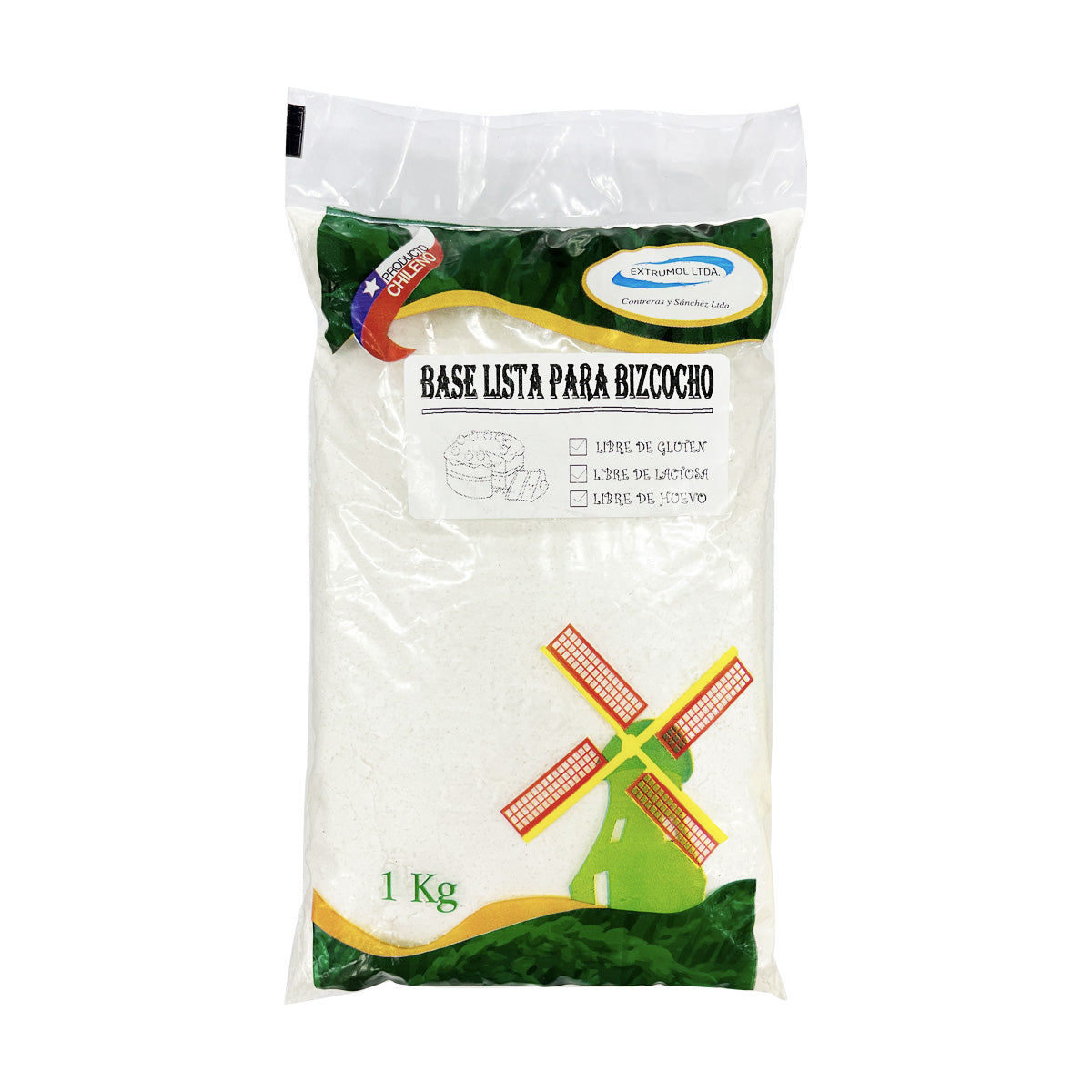 Base Lista para Bizcocho Sin Gluten 1kg - Extrumol-Superalimentos-Mercado Silvestre