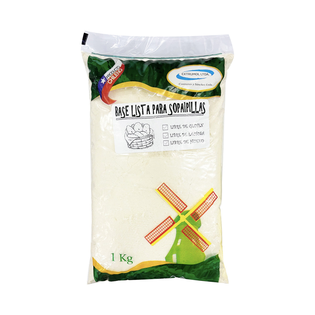 Base Lista Para Sopaipillas Sin Gluten 1kg - Extrumol-Superalimentos-Mercado Silvestre