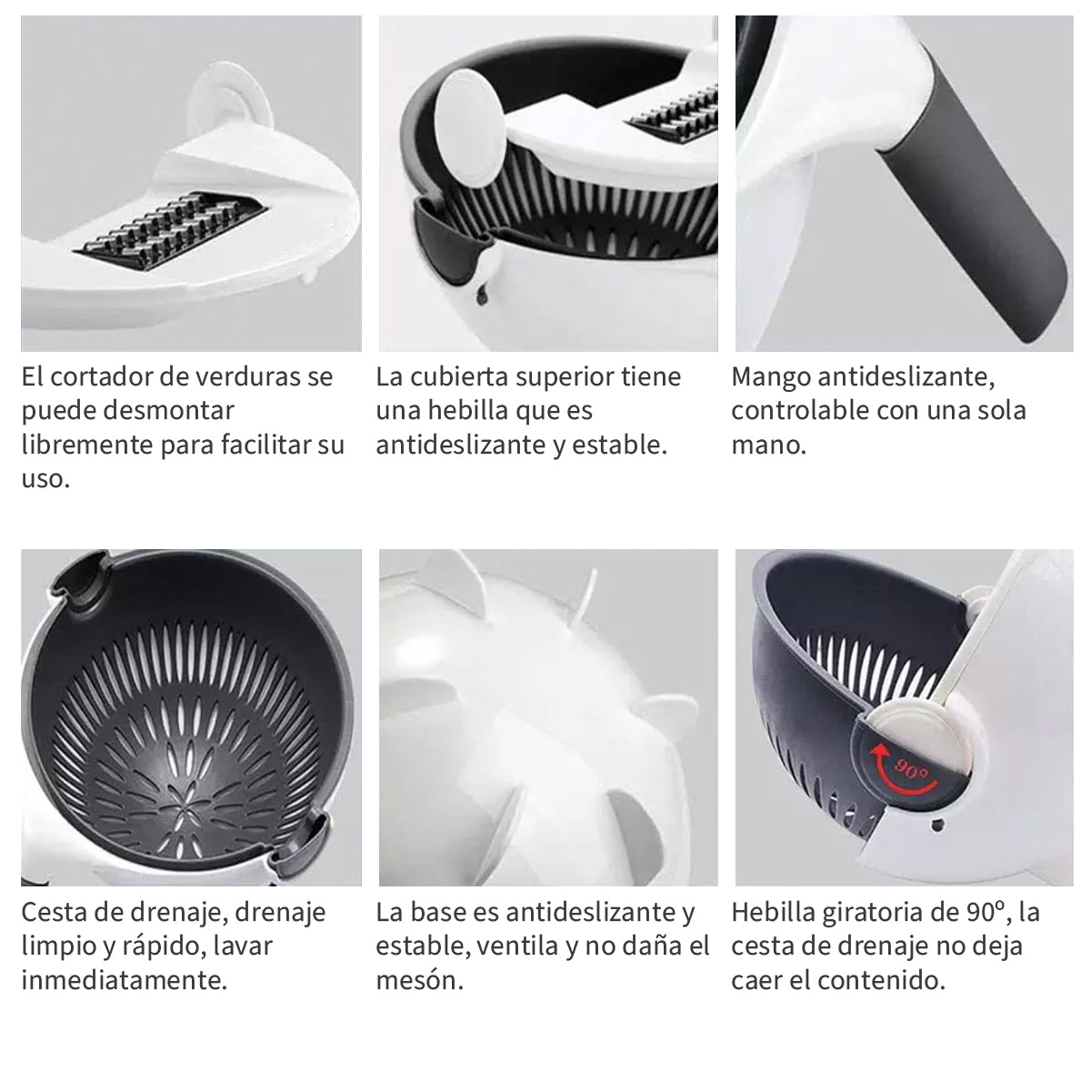 Bowl Cortador Rallador de Verduras Multifuncional Simplit - Simplit-Hogar-Mercado Silvestre