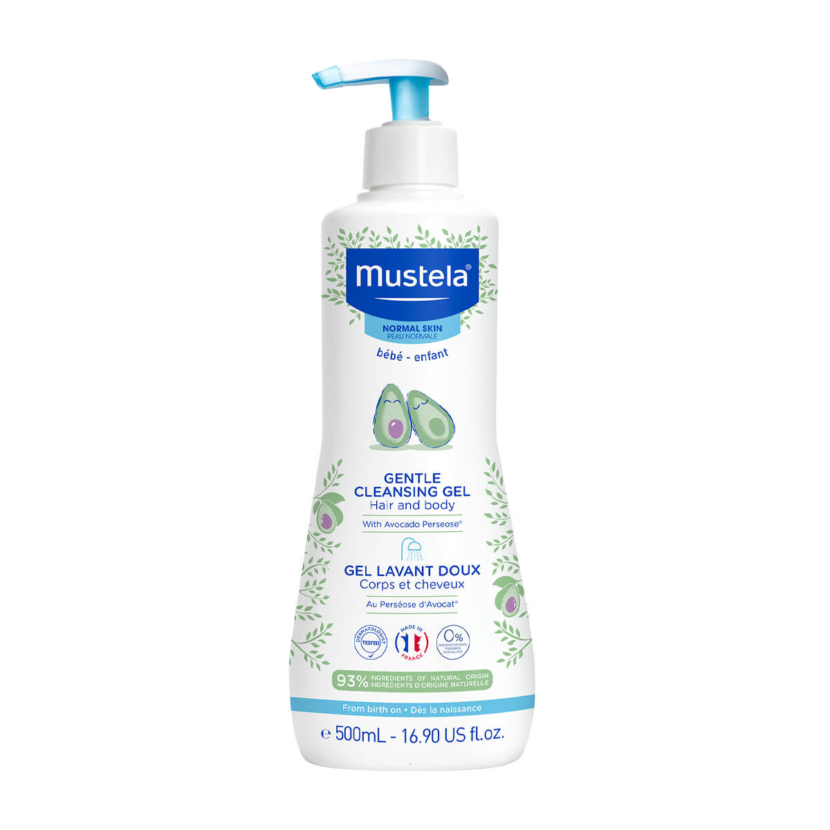 Gel de Baño Bebé - Niños 500ml - Mustela-Belleza Natural-Mercado Silvestre