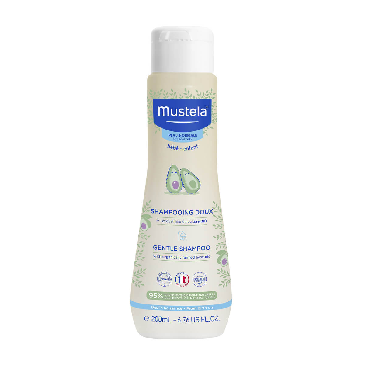 Shampoo Suave Bebé - Niños 200ml - Mustela-Belleza Natural-Mercado Silvestre