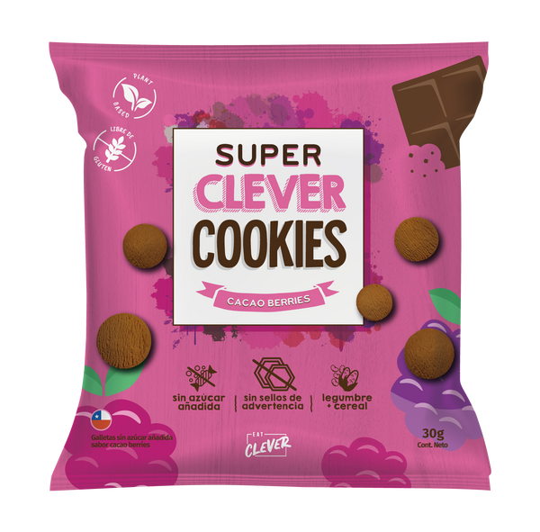 Super Clever Cookies Mini Cacao Berries 30g - Eat Clever