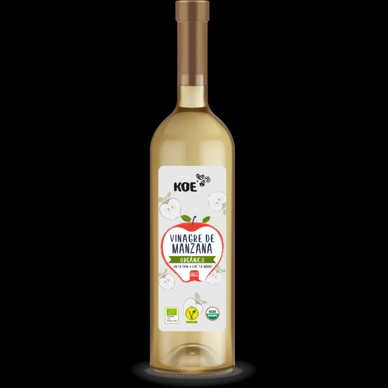 Vinagre de Manzana Orgánico 500 ml - Koe-Especias y Condimentos-Mercado Silvestre