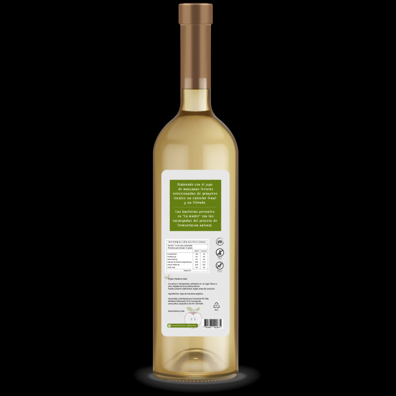Vinagre de Manzana Orgánico 500 ml - Koe-Especias y Condimentos-Mercado Silvestre