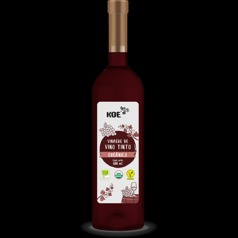 Vinagre de Vino Tinto Orgánico 500 ml - Koe-Especias y Condimentos-Mercado Silvestre