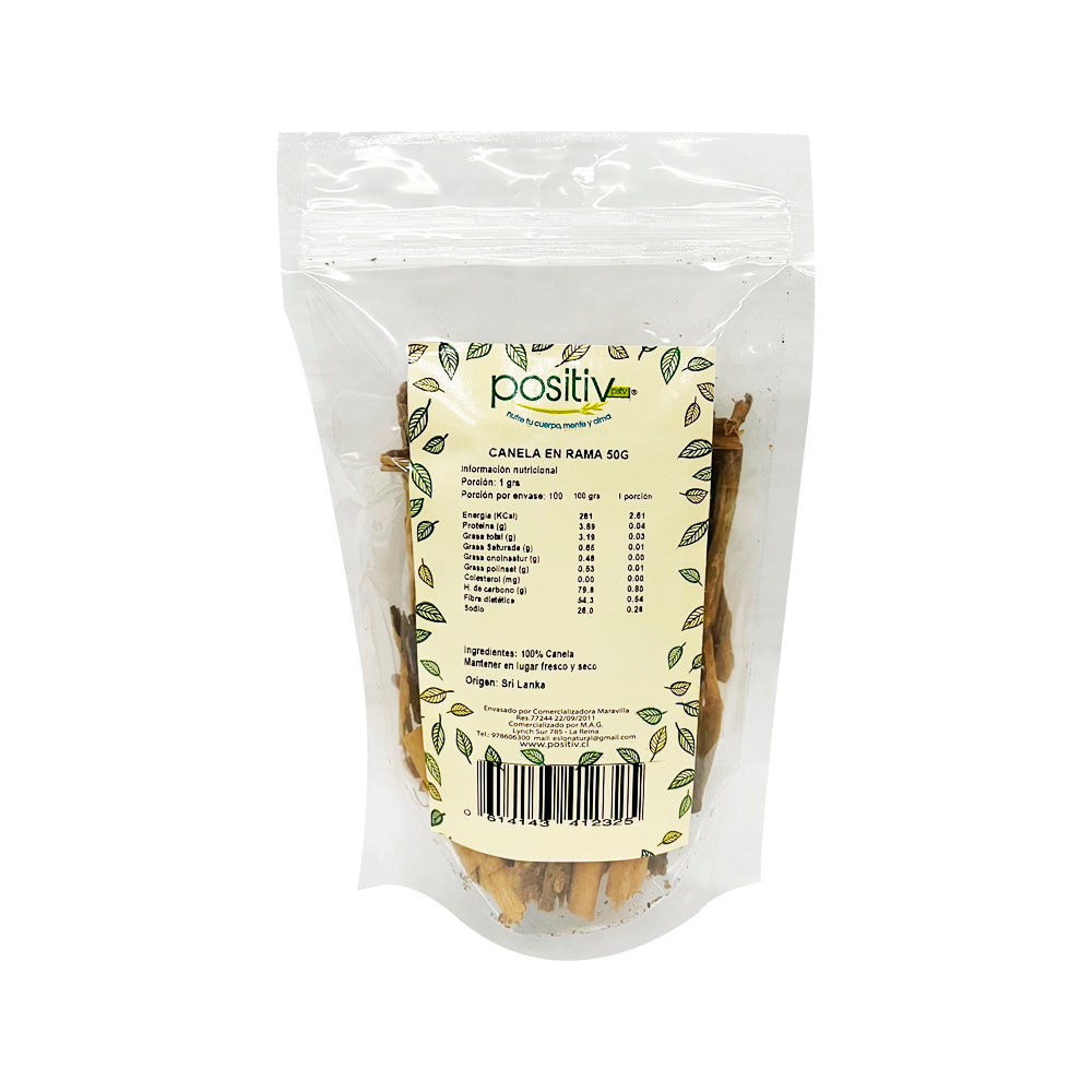 Canela en Rama 50gr - Positiv-Especias y Condimentos-Mercado Silvestre
