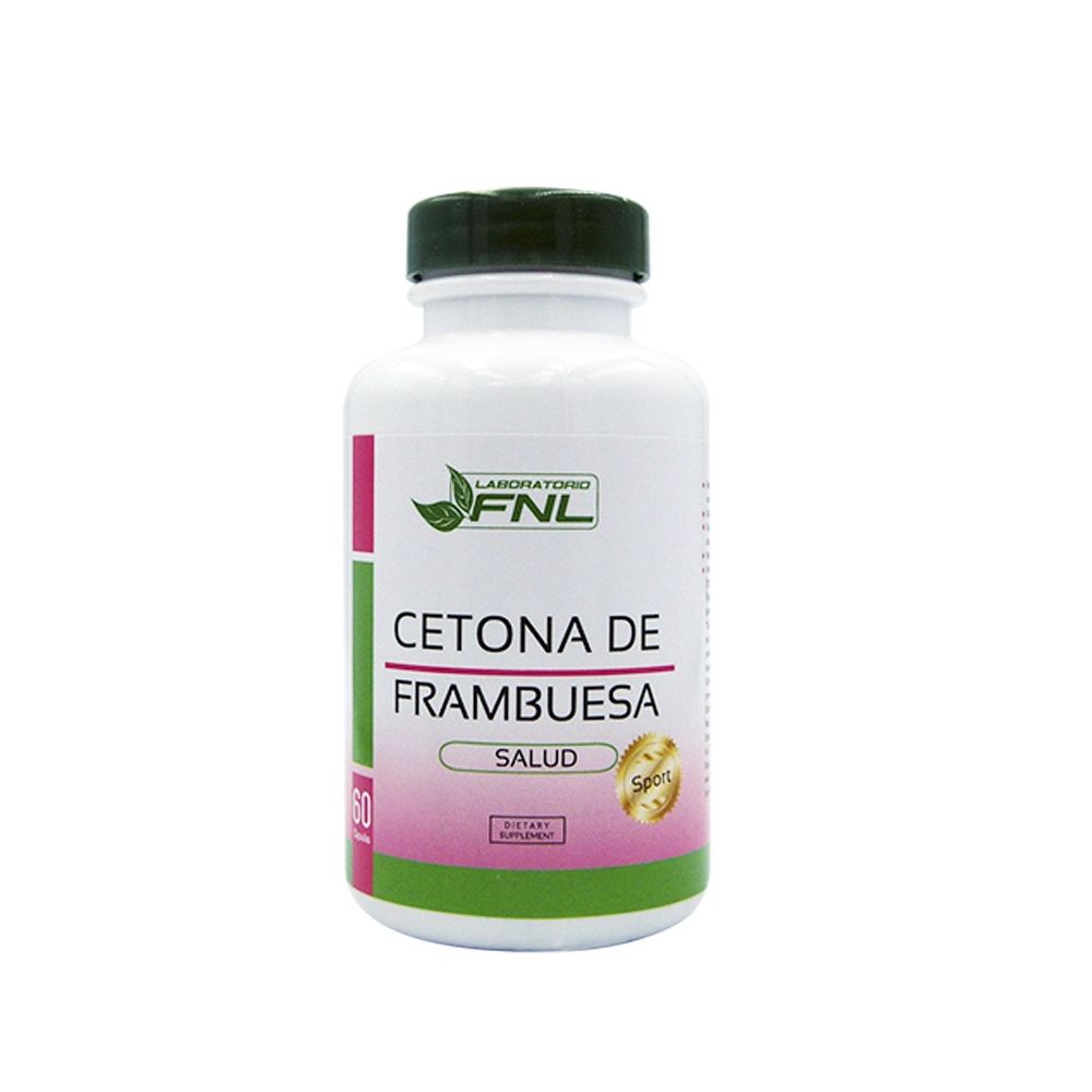 Cetonas de Frambuesa 60 Cápsulas (1 mes) - FNL-Vitaminas-Mercado Silvestre