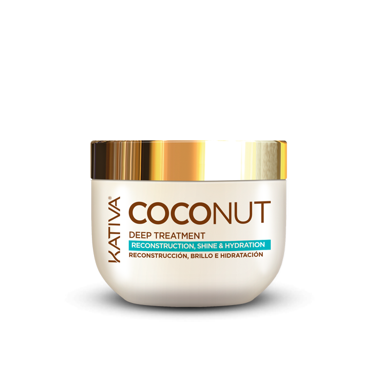 Crema Tratamiento Intensivo Coconut Reconstrucción y Brillo 300ml - Kativa-Belleza Natural-Mercado Silvestre