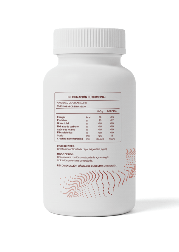 Creatina Monohidratada 500mg - 60 Cápsulas (1 mes) - FNL