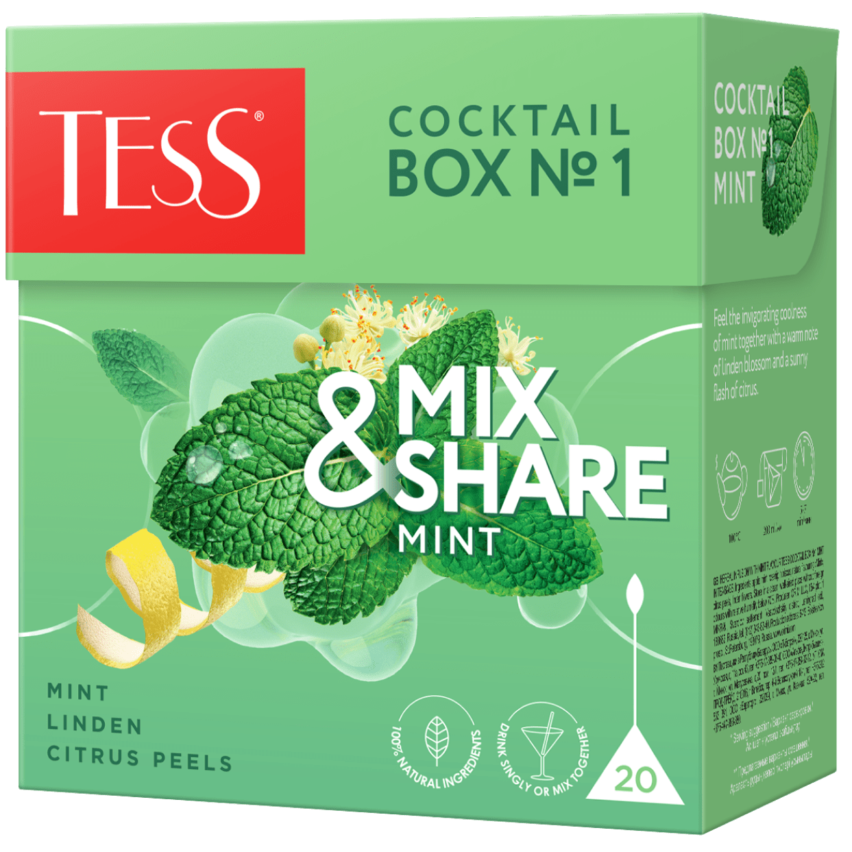 Infusión Mix & Share Mint (20 bolsitas pirámide) - Tess-Tess-Mercado Silvestre