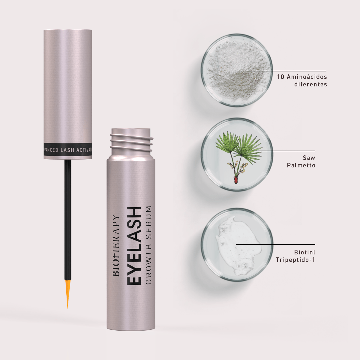 Serum Para Alargar Las Pestañas 6ml - Bioherapy-Belleza Natural-Mercado Silvestre