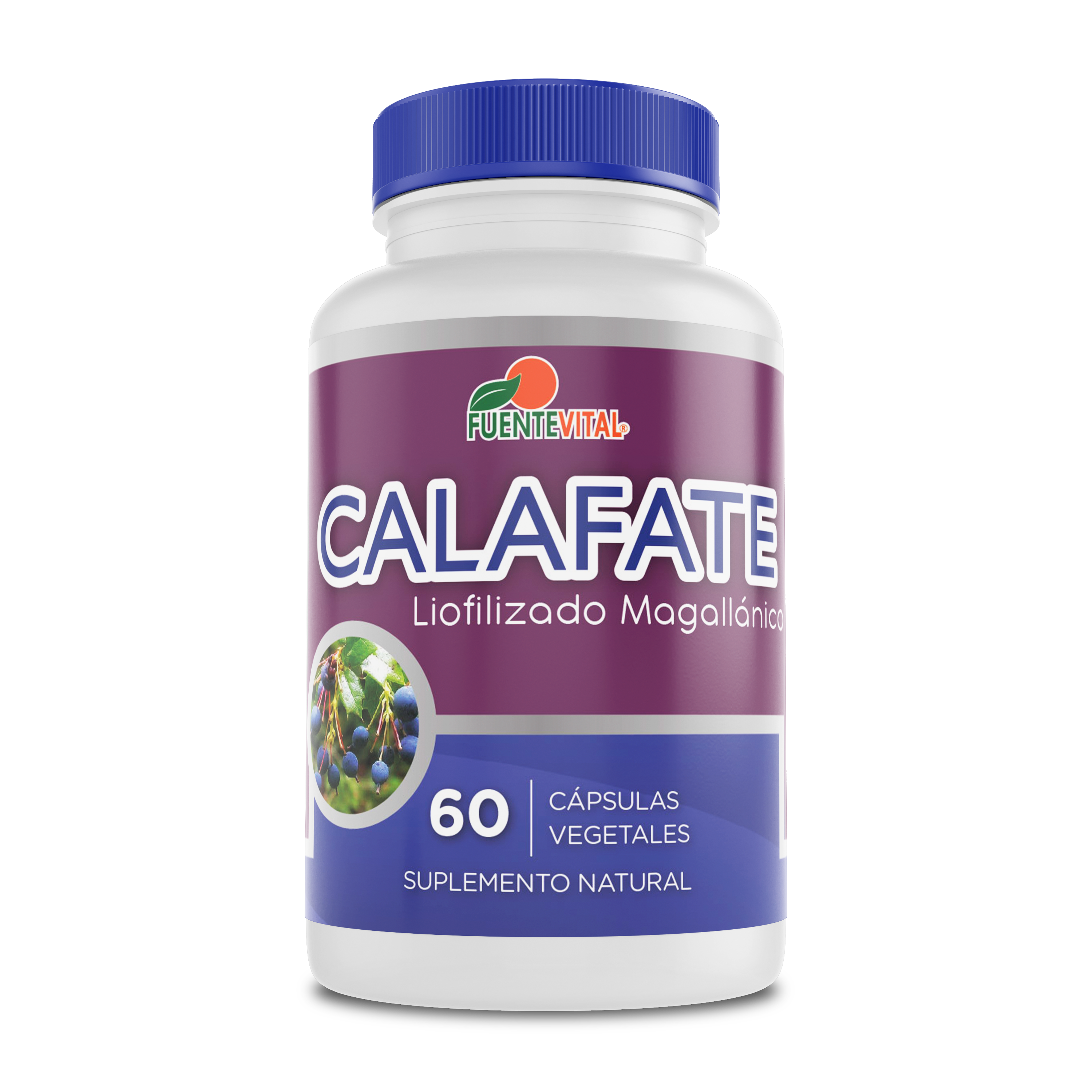 Calafate Liofilizado Magallánico 500mg 60 Cápsulas Vegetales (2 meses) - Fuente Vital-Fuente Vital-Mercado Silvestre