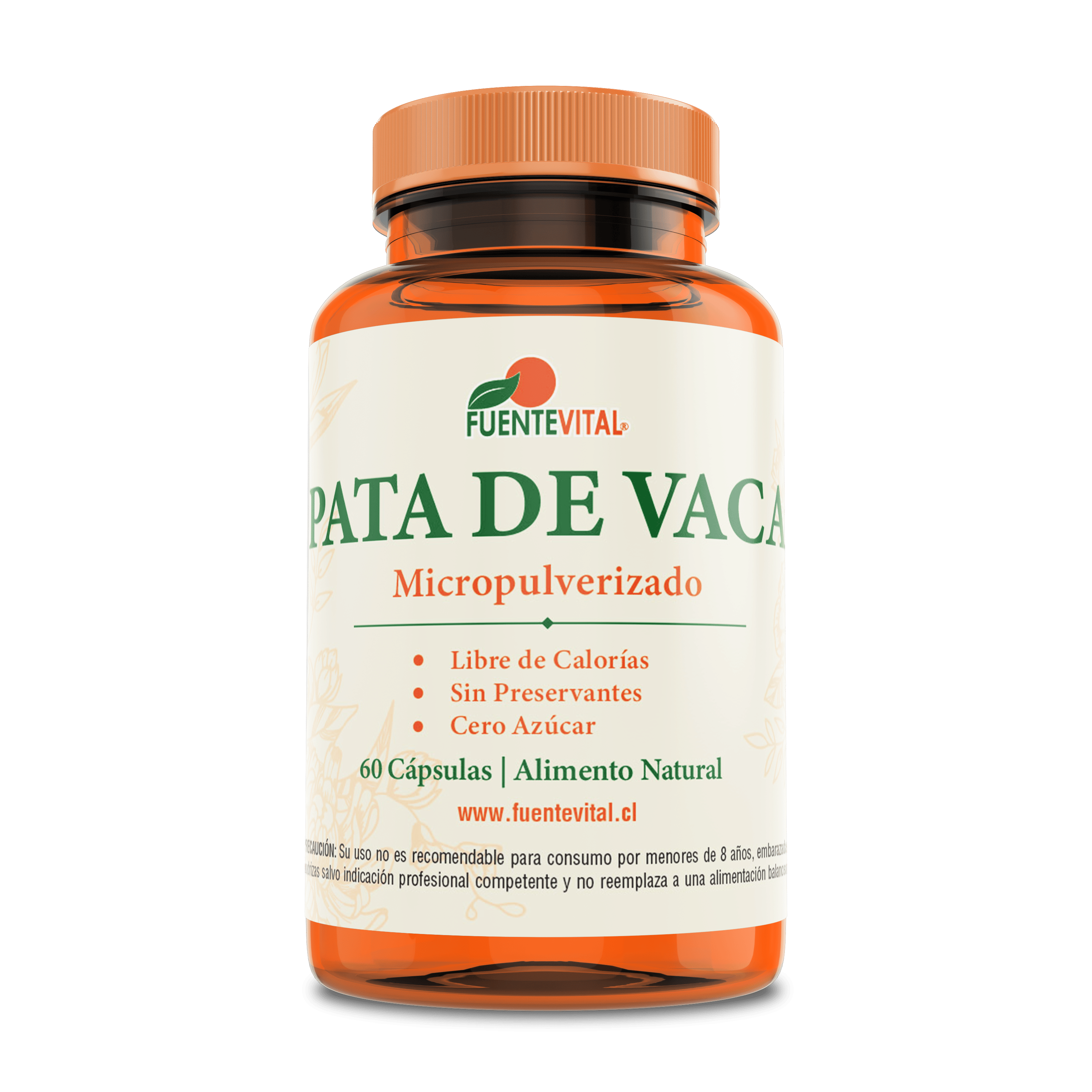 Pata de Vaca 395mg - Control Glucosa - 60 Cápsulas Vegetales (2 meses) - Fuente Vital