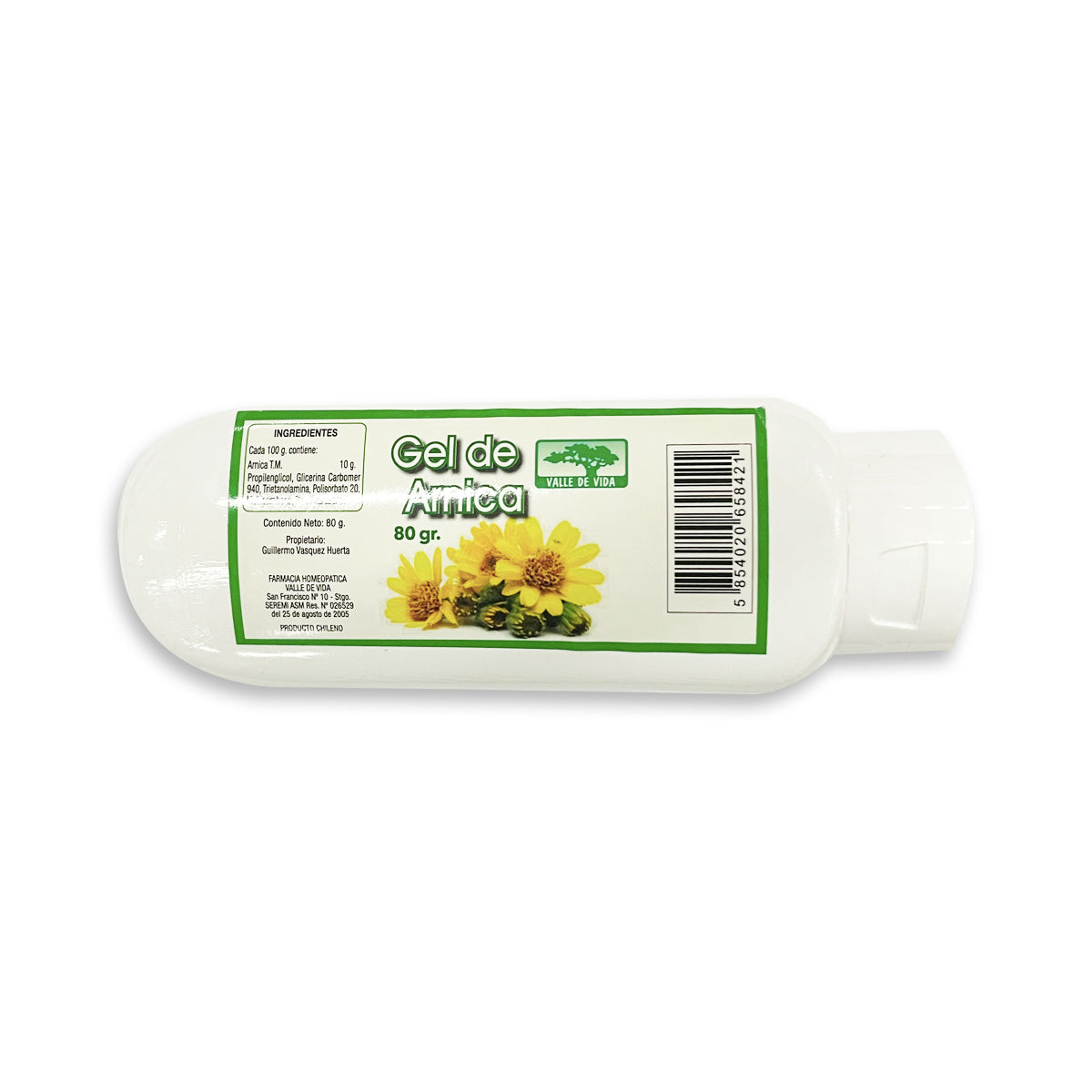 Gel de Árnica 80gr - Valle de Vida-Belleza Natural-Mercado Silvestre