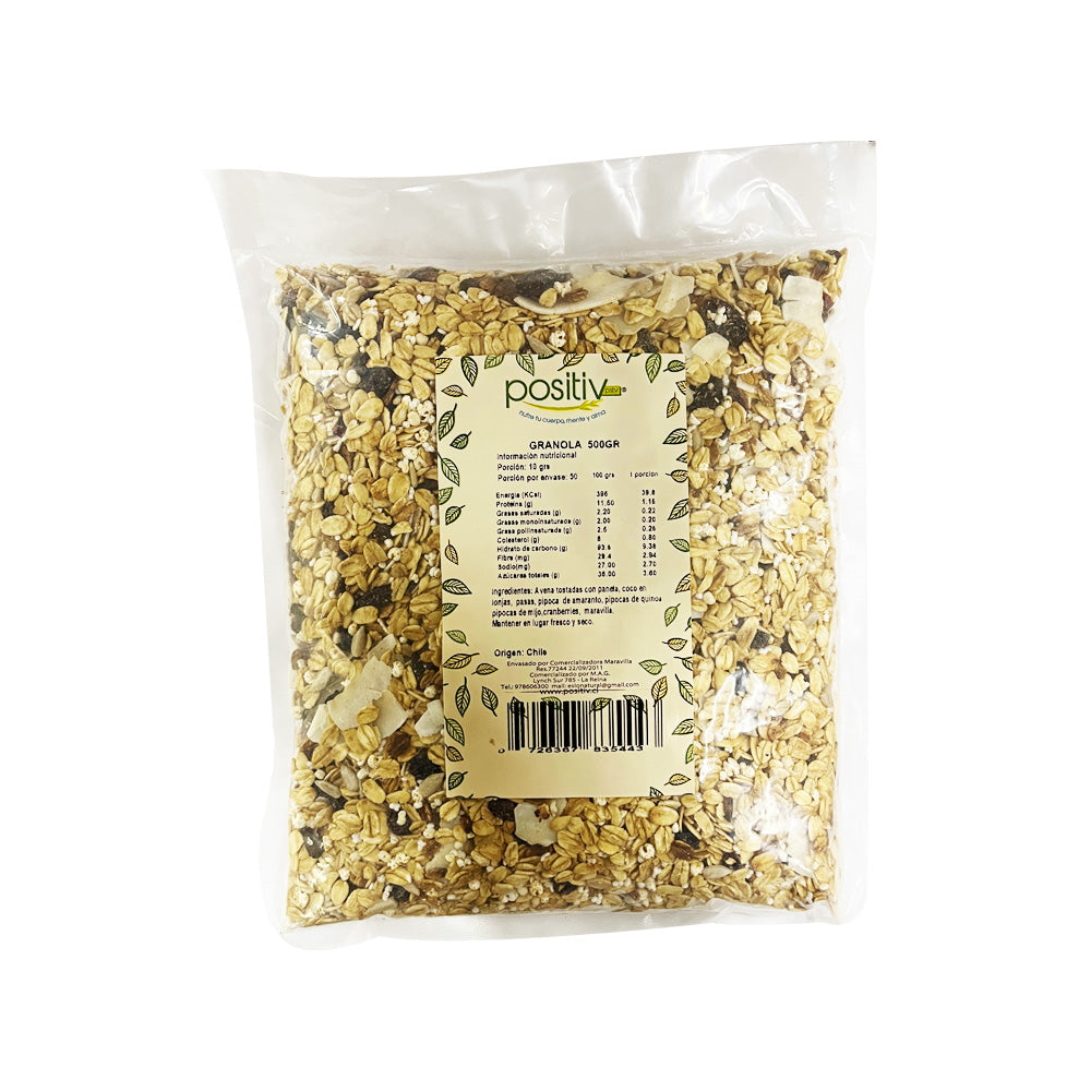 Granola Crocante 500gr - Positiv-Cereales-Mercado Silvestre