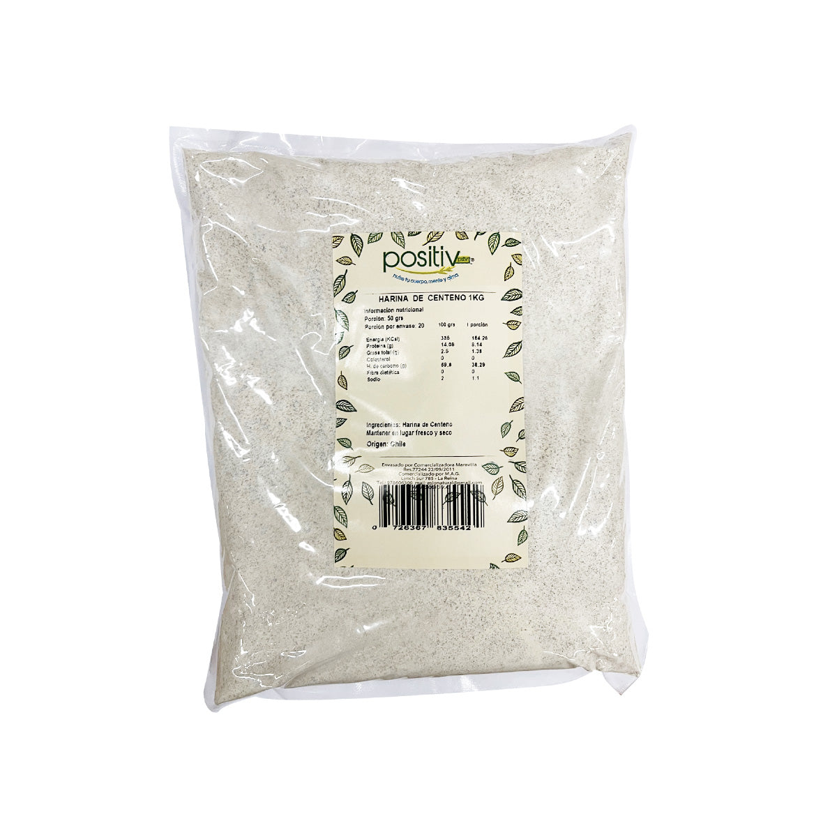 Harina de Centeno 1kg - Positiv-Harinas-Mercado Silvestre