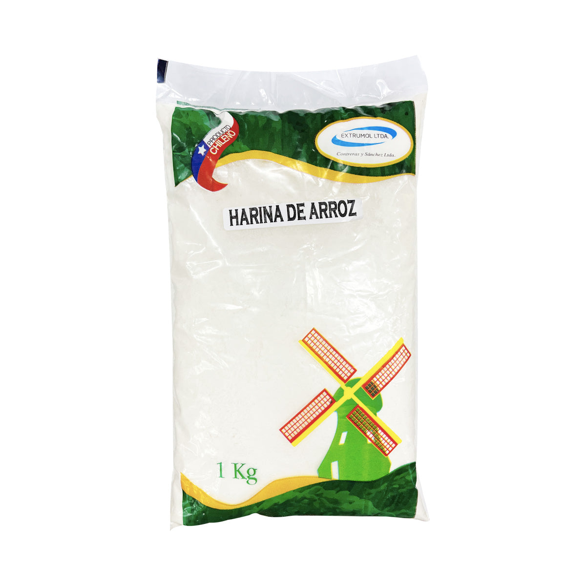 Harina de Arroz Sin Gluten 1kg - Extrumol-Superalimentos-Mercado Silvestre