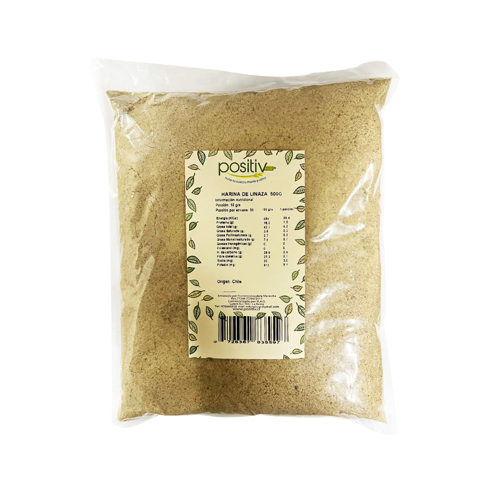 Harina de Linaza 500gr - Positiv-Semillas-Mercado Silvestre