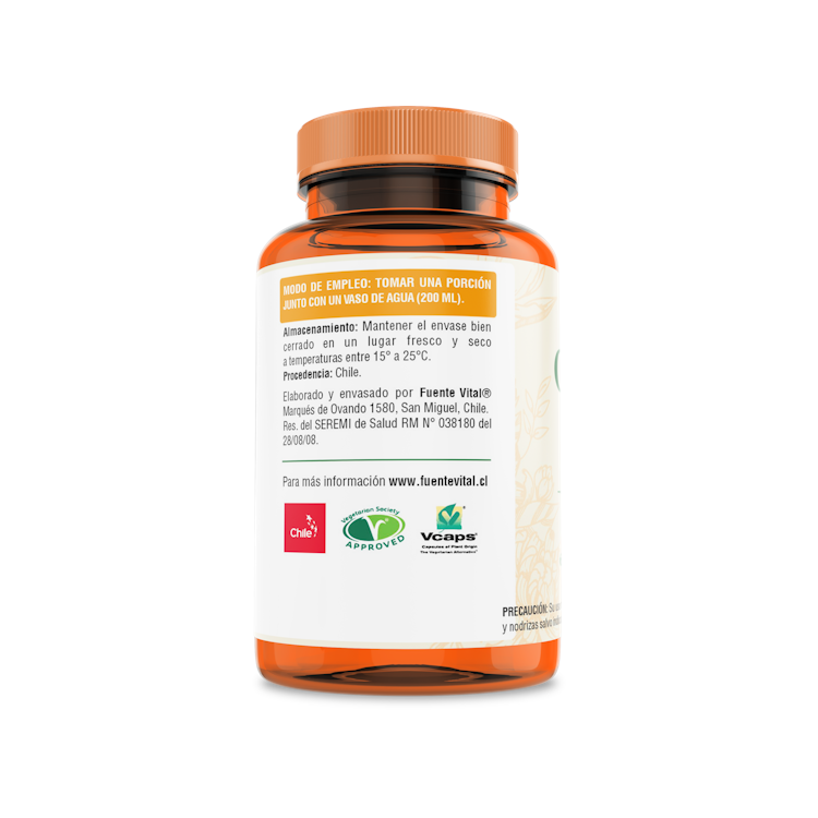 Cápsula China 410mg (Chancapiedra + Uva Ursi + Alfalfa) Micropulverizada 60 Cápsulas (2 meses) - Fuente Vital-Vitaminas-Mercado Silvestre