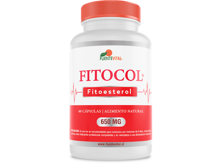 Fitocol (Fitoesterol) 650mg 60 Cápsulas Softgel Licaps (2 meses) - Fuente Vital