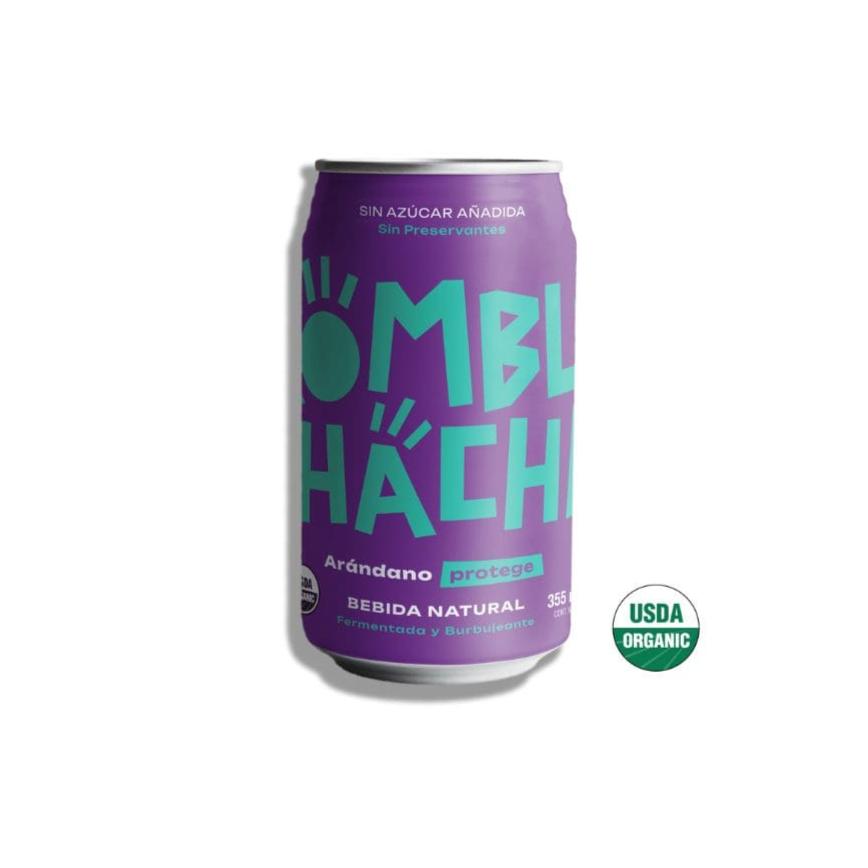 Kombucha Arándano Sin Azúcar 355ml - Kombuchacha-Té/Café/Infusiones-Mercado Silvestre