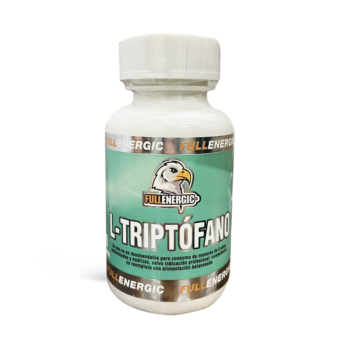 L-Triptófano 500mg 90 Cápsulas (1,5 meses) - Full Energic-Vitaminas-Mercado Silvestre