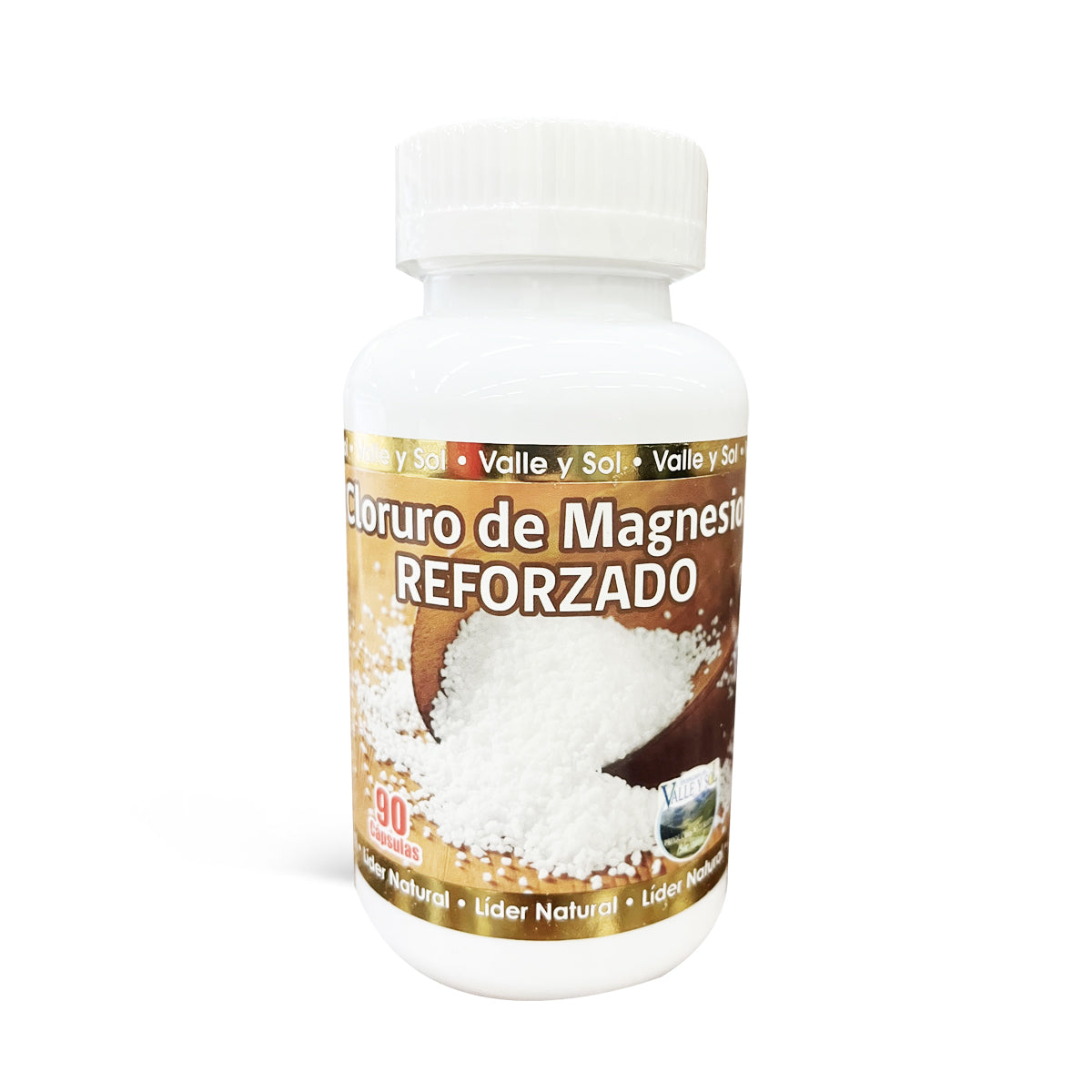 Cloruro de Magnesio Reforzado 90 Cápsulas (1 mes) - Valle y Sol-Vitaminas-Mercado Silvestre