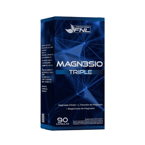 Magnesio Triple 90 Cápsulas (1 mes) - FNL-Vitaminas-Mercado Silvestre