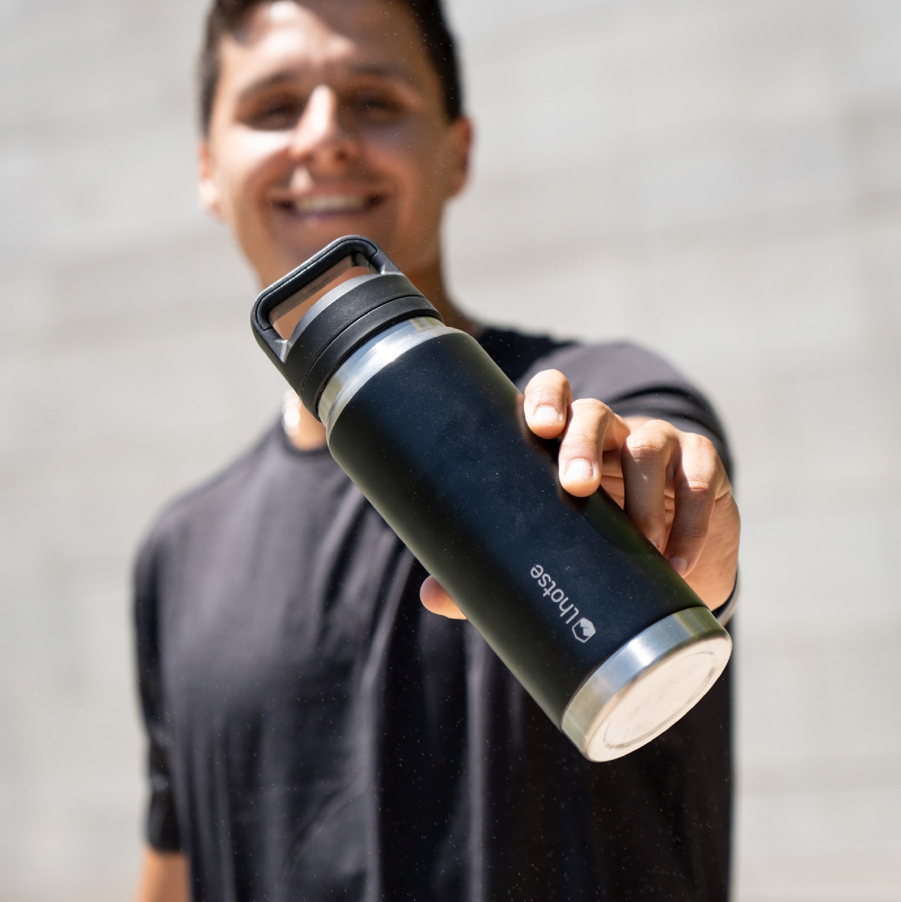 Botella Térmica Insulada Indo Negra 800 ml - Lhotse