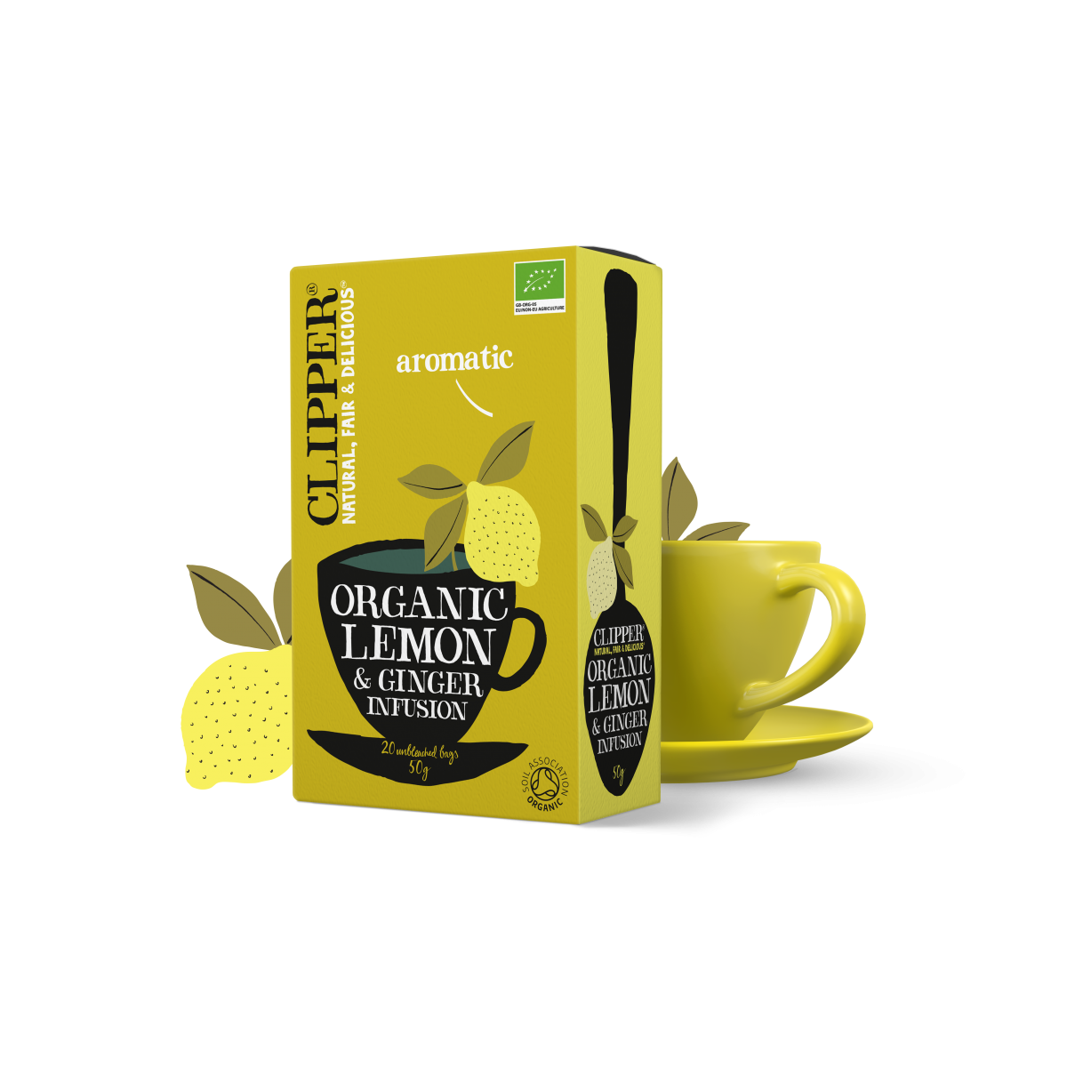 Infusión de Limón y Jengibre Orgánico 20 bolsitas - Clipper