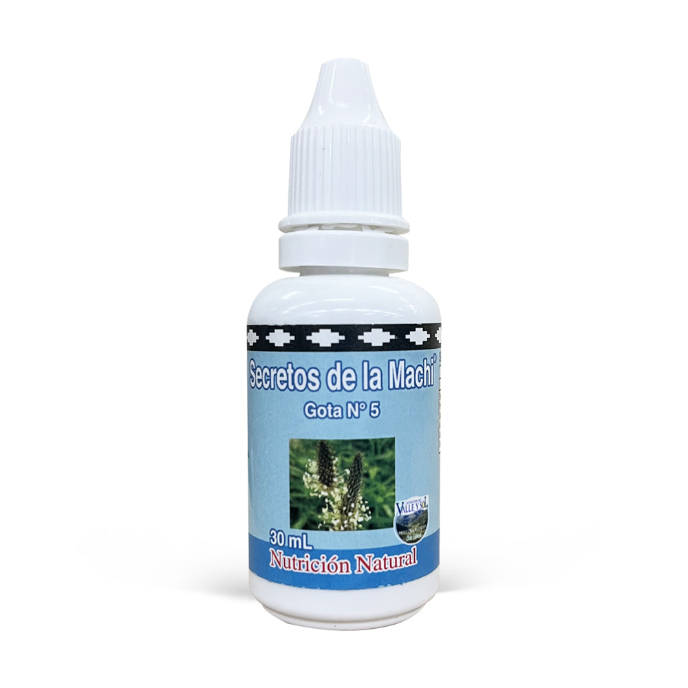 Gota N°5 Secretos de la Machi (Opuntia, Llantén, Matico, Sangre de Drago) 30 ml - Valle y Sol-Té/Café/Infusiones-Mercado Silvestre