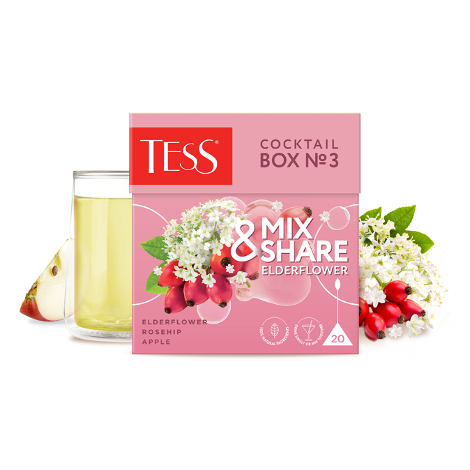 Té Oolong Mix & Share Elderflower (20 bolsitas pirámide) - Tess-Tess-Mercado Silvestre