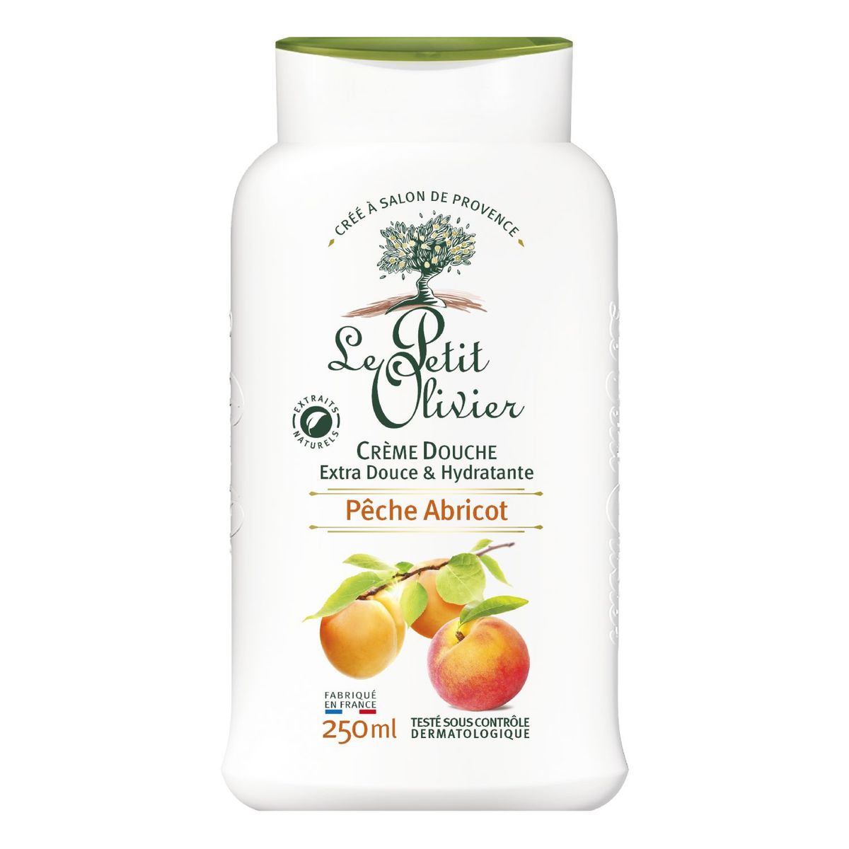 Crema de Ducha Extra Suave Damasco 250ml - Hidratante con Extracto Natural - Le Petit Olivier