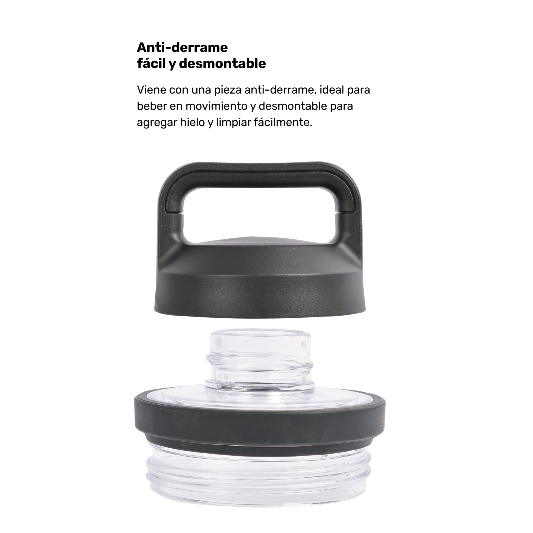 Botella Térmica Insulada Indo Negra 800 ml - Lhotse