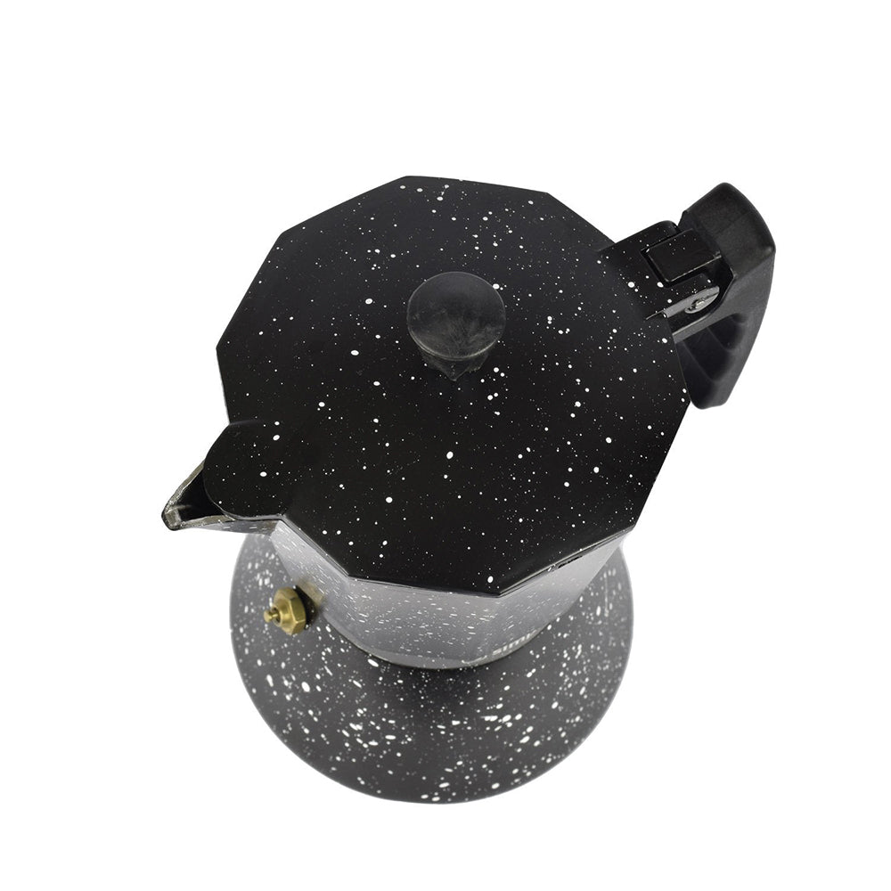 Cafetera Italiana Negra Granito 4 Tazas - Simplit-Hogar-Mercado Silvestre