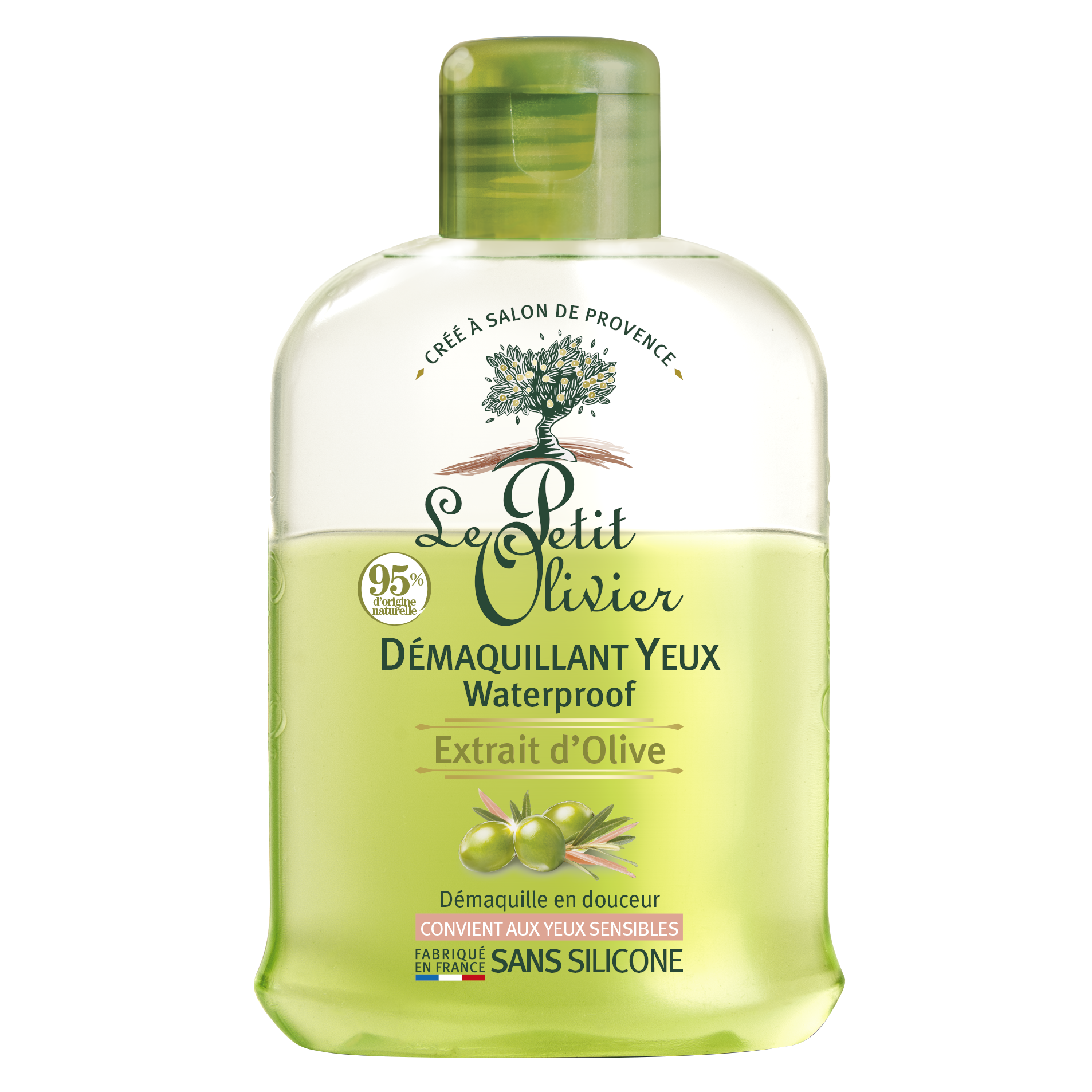 Desmaquillante de Ojos Bifásico con Aceite de Oliva 125ml - Le Petit Olivier-Belleza Natural-Mercado Silvestre