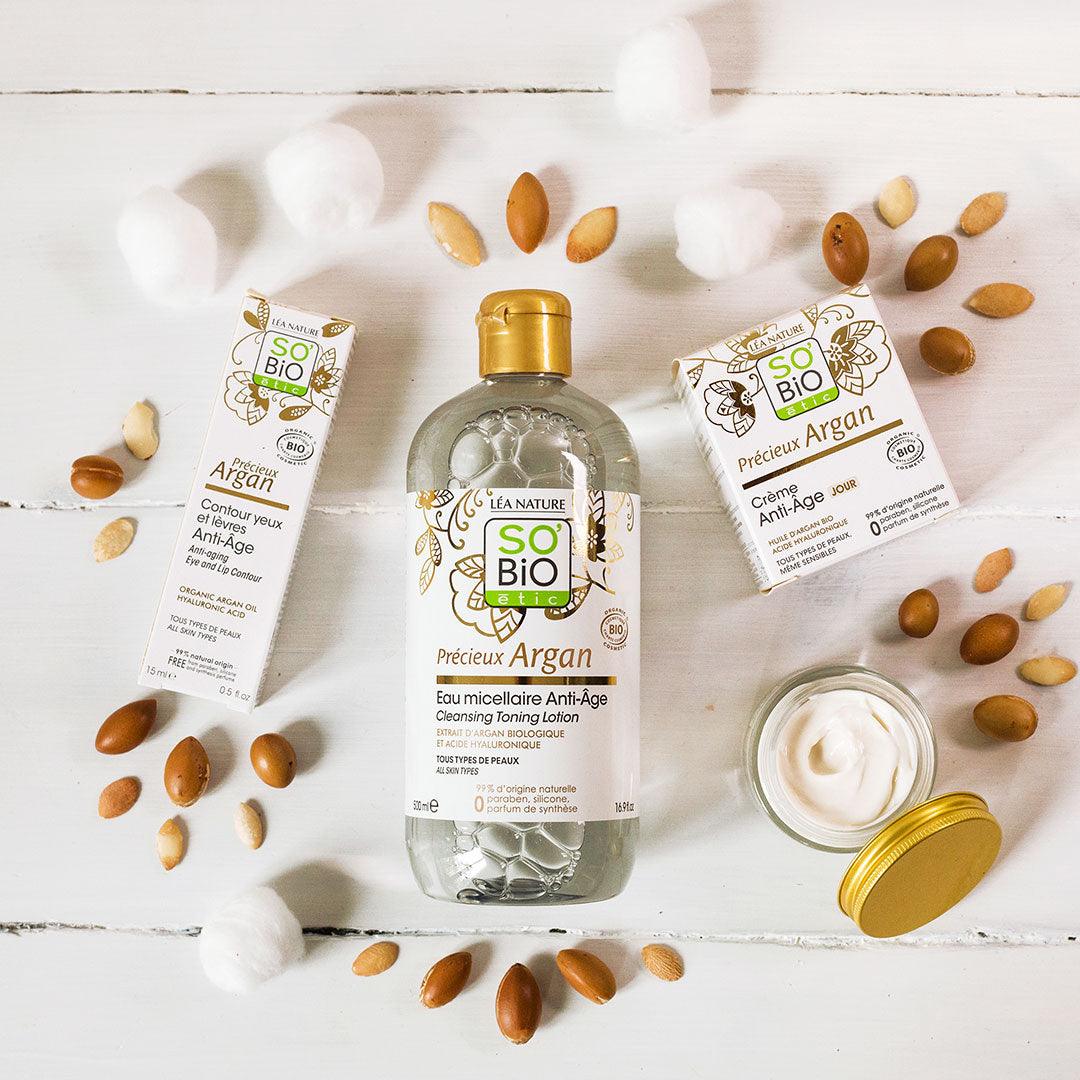 Agua Micelar Anti Age Aceite de Argán con Ácido Hialurónico 500ml - So Bio Etic-Belleza Natural-Mercado Silvestre