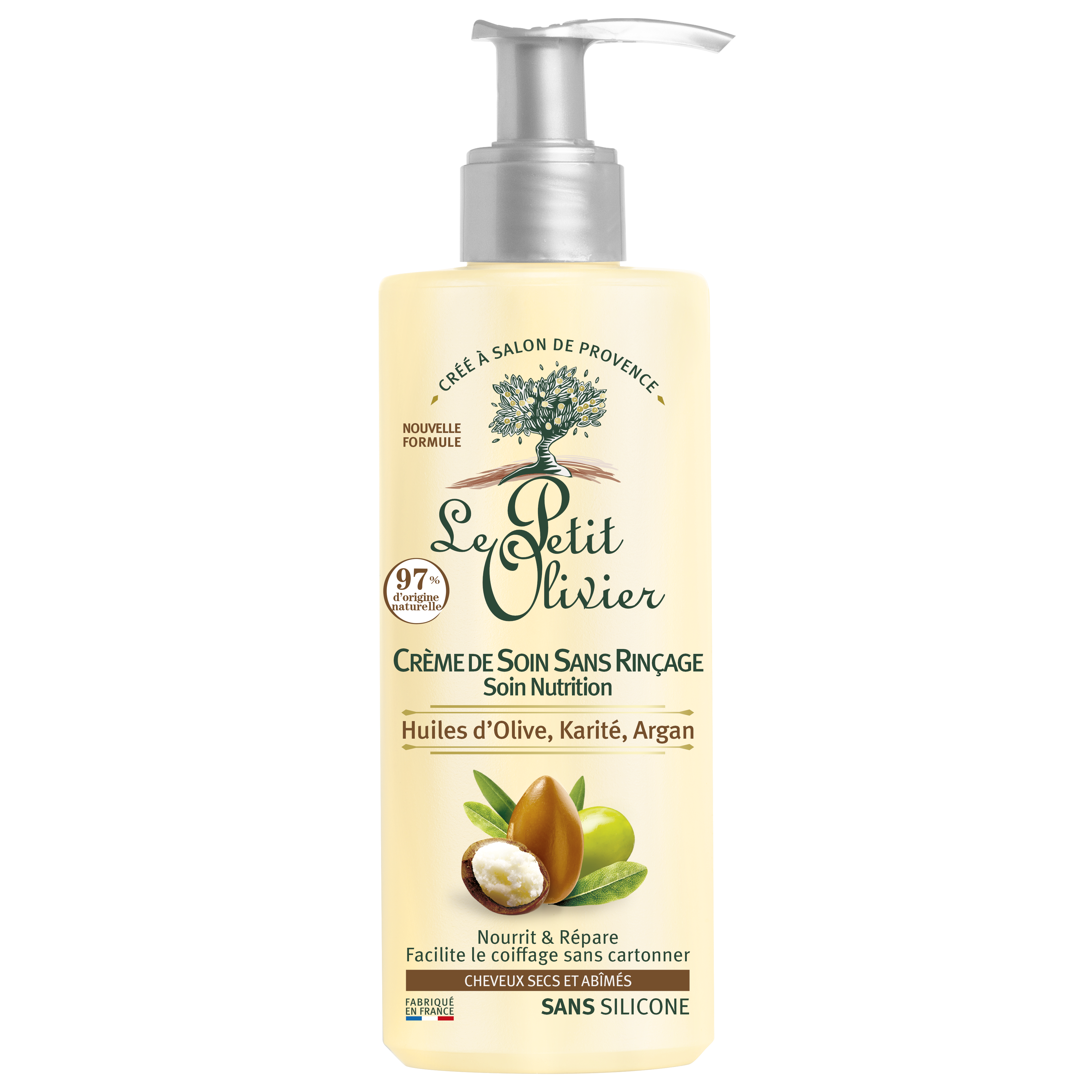 Crema de Cuidado Cabello Seco Sin Silicona 200ml - Le Petit Olivier-Belleza Natural-Mercado Silvestre