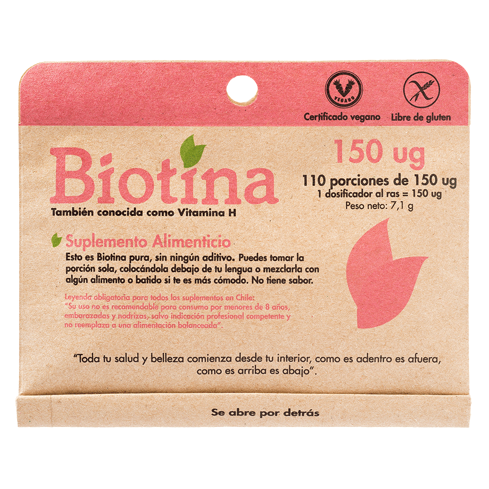 Biotina - 110 porciones - Dulzura Natural-Vitaminas-Mercado Silvestre